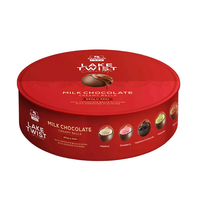 Choco Lake Twist Milk Chocolate Creamy Balls