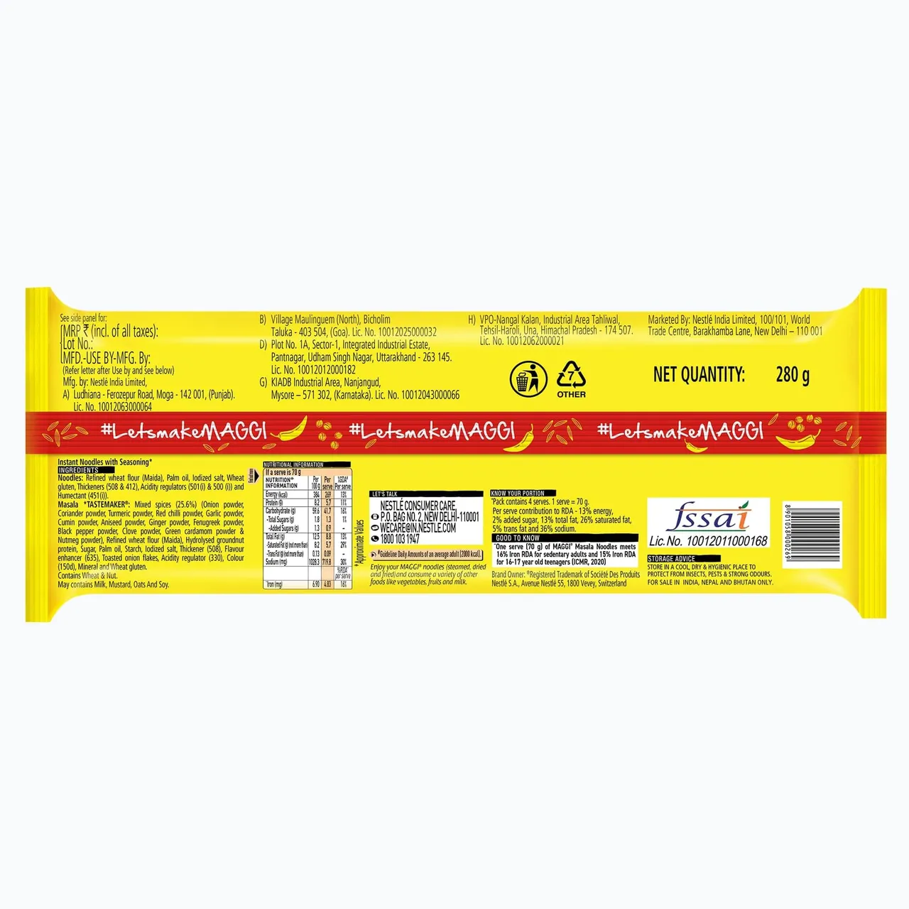 Maggi نودلز ماسالا Ind