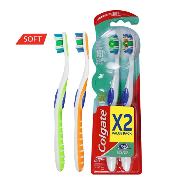 Colgate 360 Soft Multipack Toothbrush - 2pk