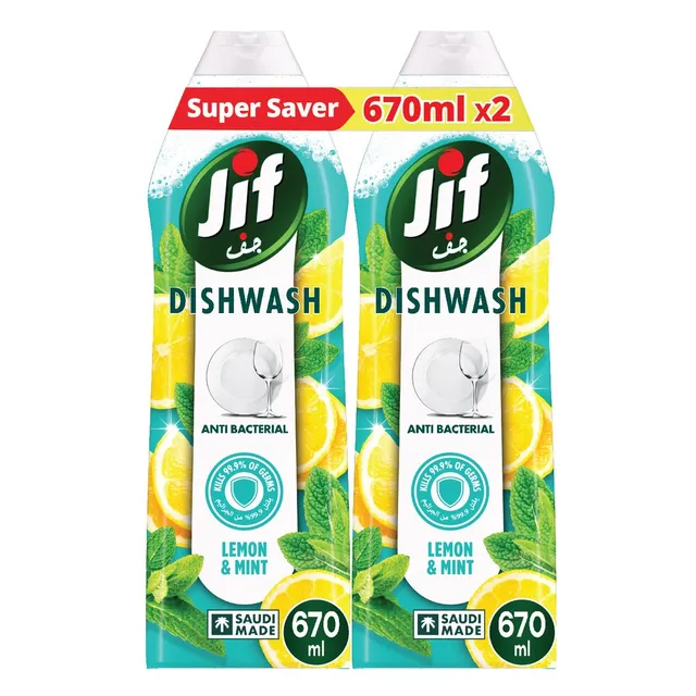 Jif Antibacterial Dishwashing liquid Lemon & Mint