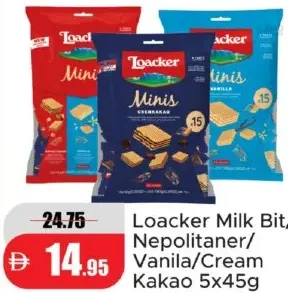 Loacker Milk Bit/ Nepolitaner/ Vanila/Cream Kakao