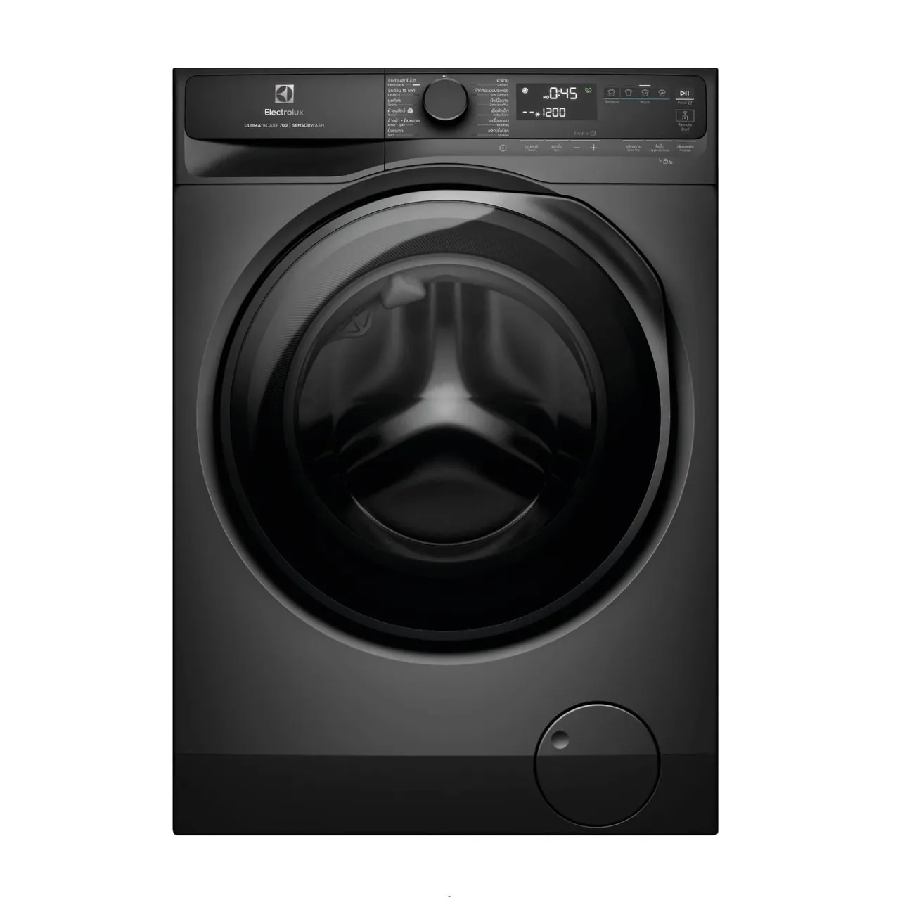 Electrolux غسالة تحميل أمامي بمحرك إنفرتر صديق للبيئة، اتصال ذكي عبر التطبيق، 1400 RPM وتقييم 5 نجوم، 13 برنامجا، غسيل حمولة كاملة في 45 دقيقة، ULTIMATECARE700 EWF1043R7SC