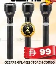 Geepas طقم 3 شعلات Gfl-4622