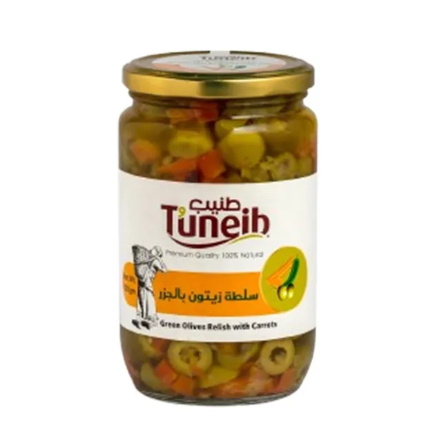 Tuneib Green Pickled Olive Relish With Carrot