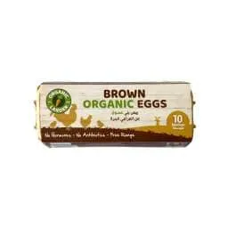 Organic Larder بيض عضوي من دجاج حر بني متوسط