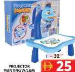 Projector Painting With Lamp