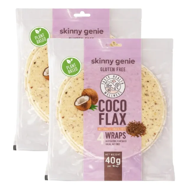 Skinny Genie لفائف جوز الهند والكتان Coco-Flax