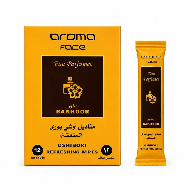 Aroma Oshibori Wet Wipes Bakhoor