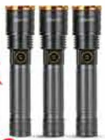 Geepas Zoomable LED Flashlight Combo GFL4658