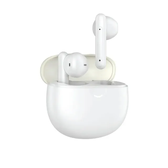 calk A17 True Wireless Earbuds Bluetooth 5.2 with 4-Mic ENC, Metal Drivers & 25H Playtime- White