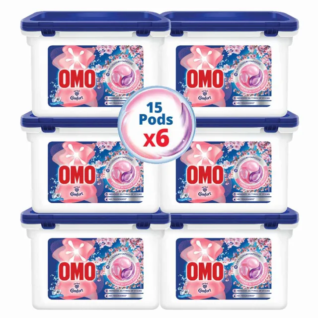 Omo 3 in 1 Laundry Capsules Cherry Blossom Fragrance