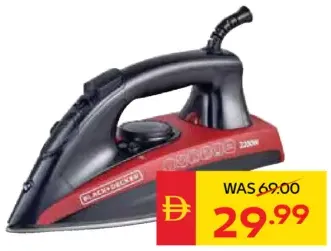 Black+Decker Steam Iron 2200W BD-X2200