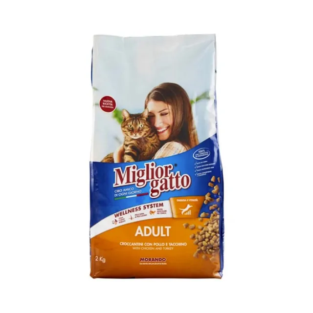 Miglor Miglior Gatto Adult Kipples with Chicken and Turkey Cat Dry Food