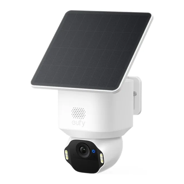 Eufy SoloCam E42 Solar Security Camera with Face Recognition, IP67, White