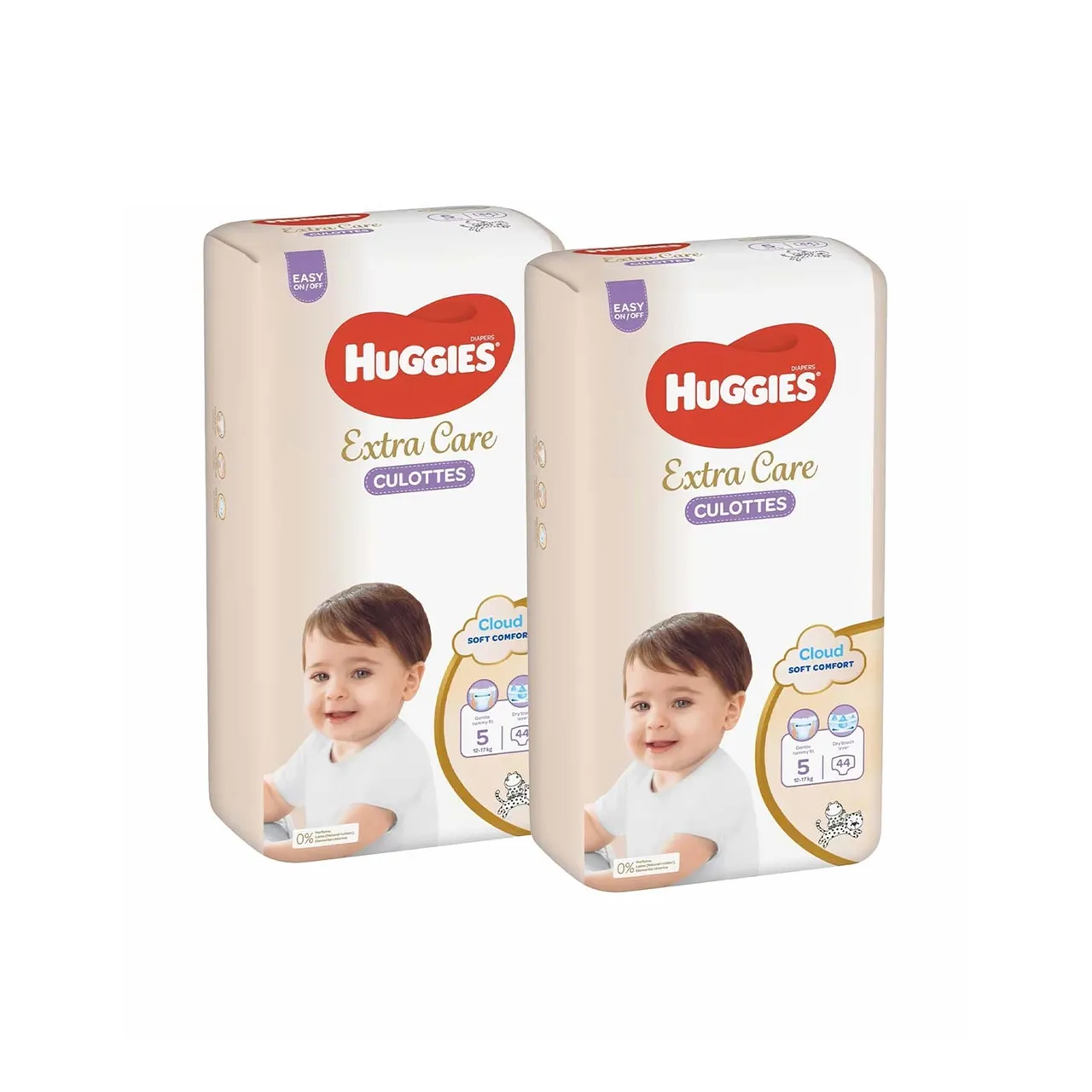 Huggies حفاضات سروال للعناية الإضافية مقاس 5 12- عبوة جامبو 88 حفاظ سروال عبوة توفير