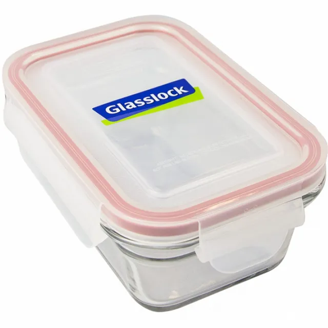 Glass Lock Rectangular Glass Container RP521
