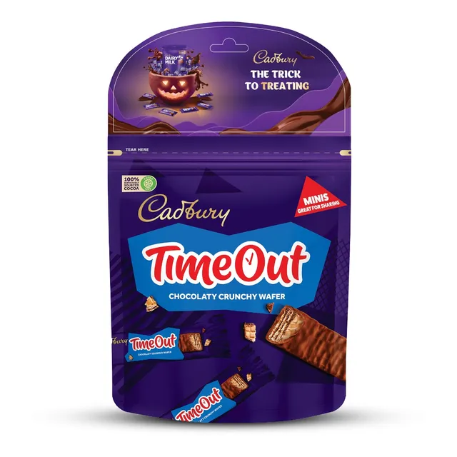 Mondelez Cadbury Time Out Minis Chocolaty Crunchy Wafer
