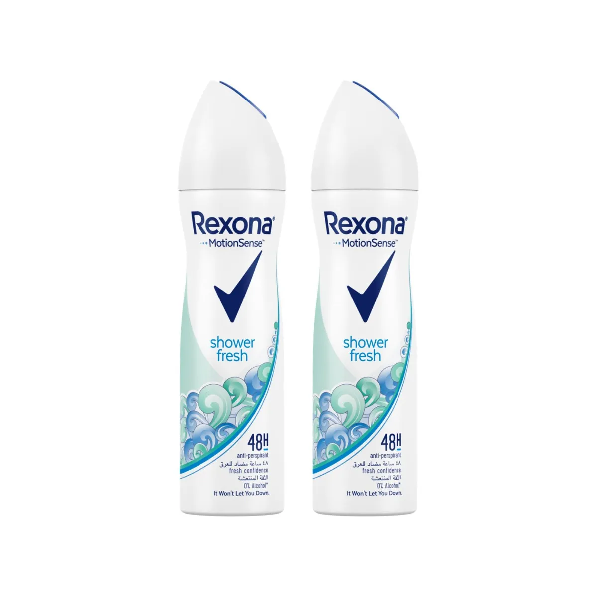 Rexona مزيل عرق مضاد للتعرق للنساء برائحة الاستحمام المنعشة