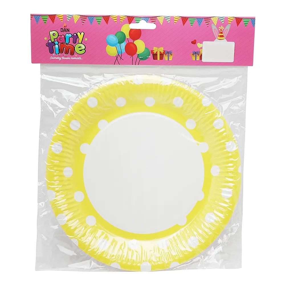 Dan طقم أطباق عيد ميلاد Party Time مقاس 9 بوصة - 6 pcs