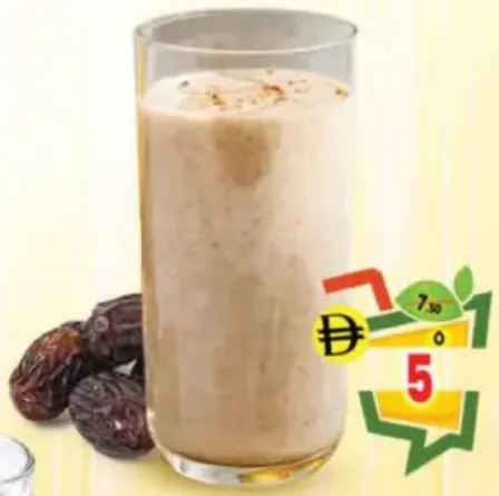 ميلك شيك تمر طازج