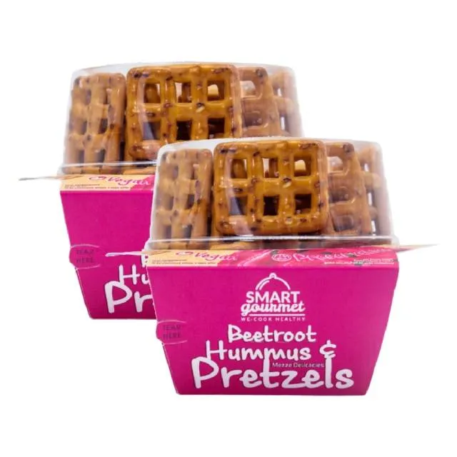 Smart Gourmet Hummus & Pretzels Beetroot
