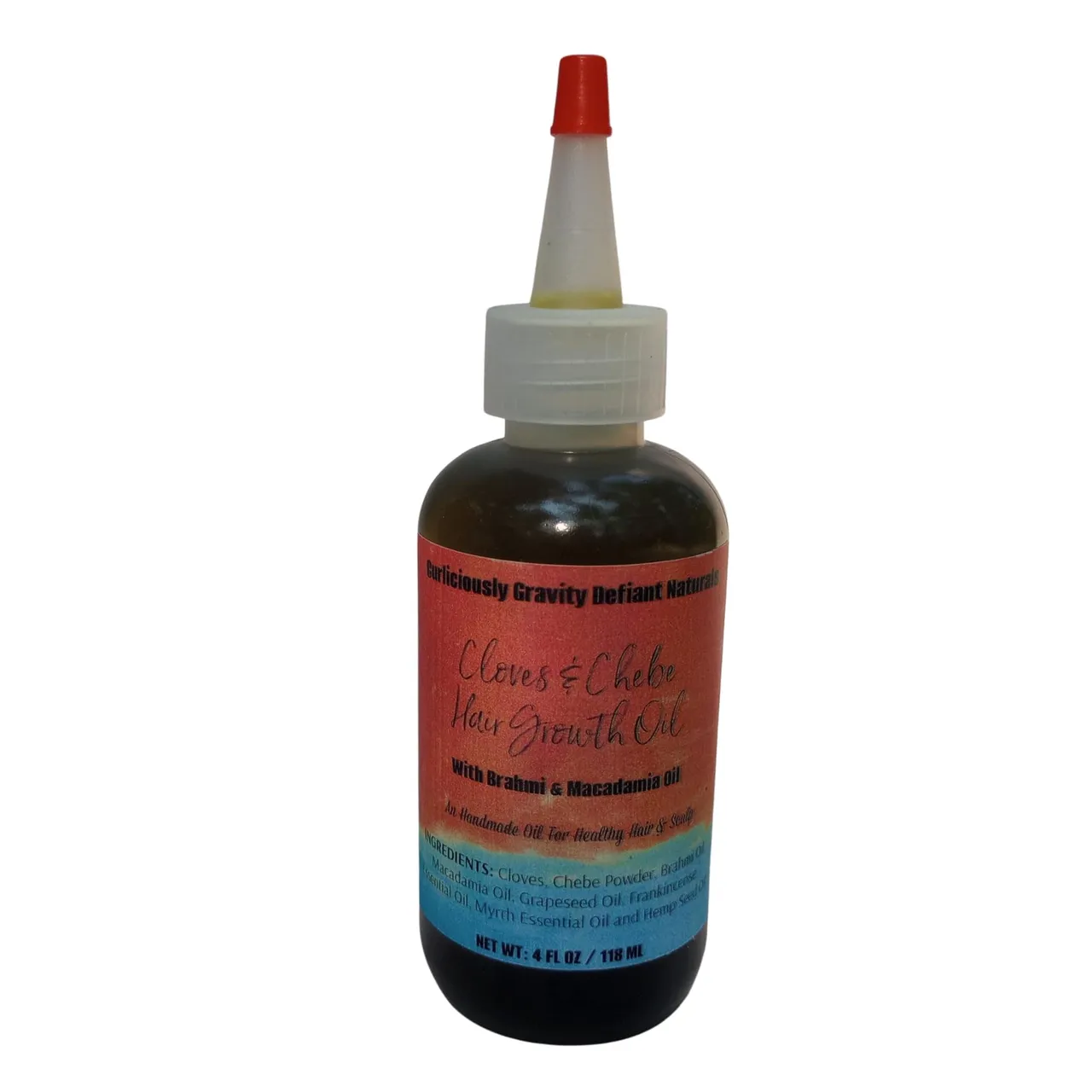 Curliciously Gravity Defiant Naturals زيت نمو الشعر السريع ClovesChebe بشيبي أصلي من تشاد زيت الشيبي الأفريقي للشعر الجاف التالف المعرض للتكسر آمن للرجال والنساء والأطفال