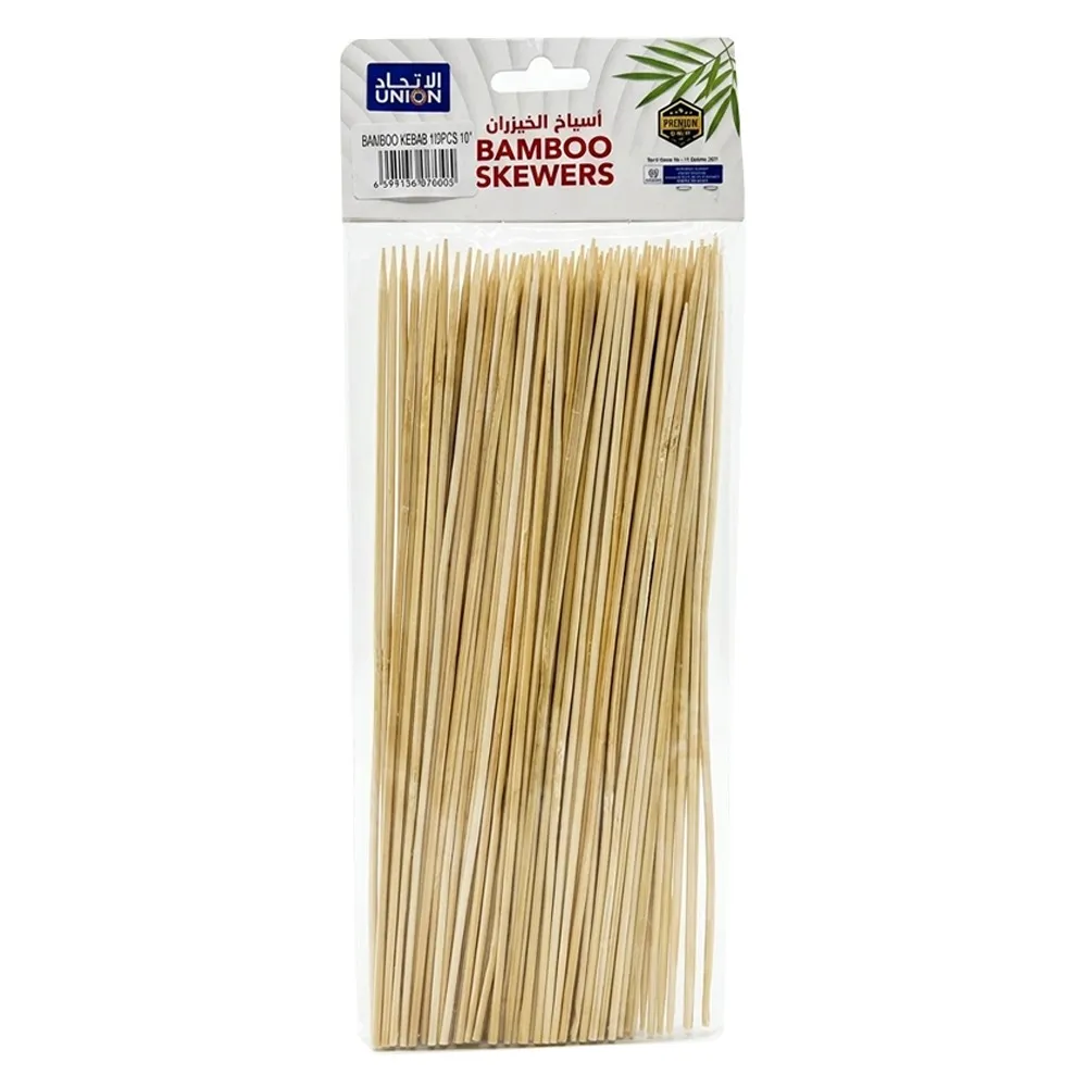 Union أسياخ خيزران فاخرة 100pcs ‏10"