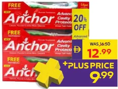 Anchor Toothpaste + Toothbrush