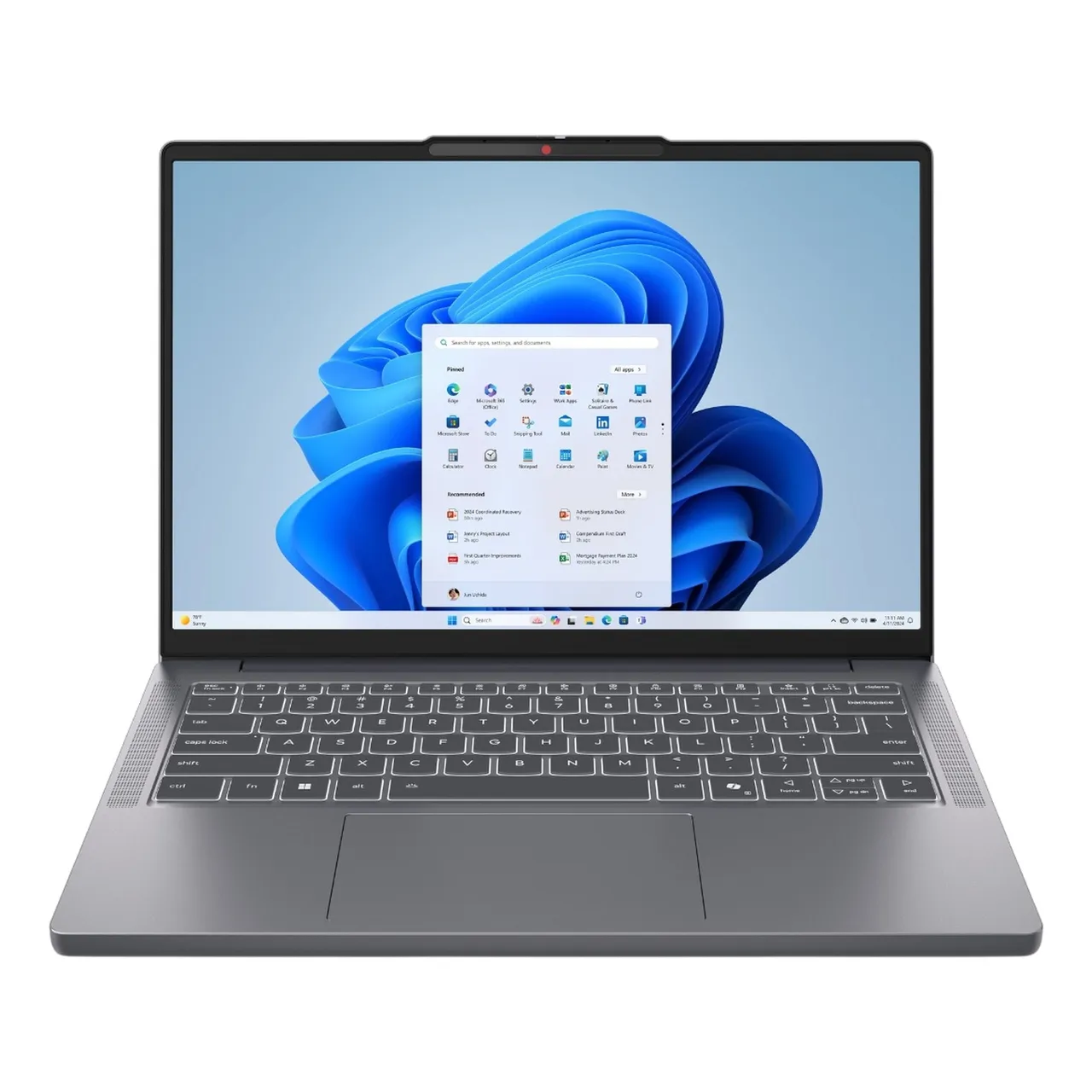 Lenovo IdeaPad Slim 3 لابتوب، Intel Core i7-13620H، 16GB RAM، 512GB SSD، شاشة 15.3-Inch WUXGA IPS، كرت شاشة Intel UHD، Windows 11 Home، رمادي Luna، 83K10084AX