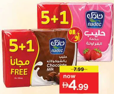 Nadec UHT Milk Strawberry/Chocolate