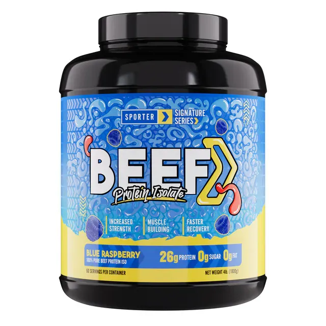 sporter Beef Protein Isolate - Blue Raspberry - 4 lbs.
