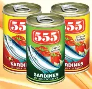 555 Sardines In Tomato Sauce