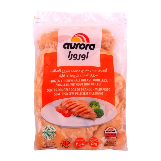 Aurora Frozen Boneless Skinless Half Chicken Breast