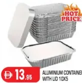 Aluminium Container With Lid