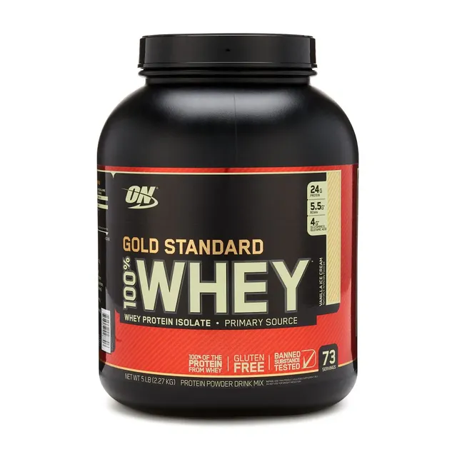on Gold Standard 100% Whey - Vanilla Ice Cream