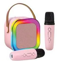 ZB PARTYBOX 20 Bluetooth Speaker with RGB Lights, Includes 2 Wireless Mic 20W