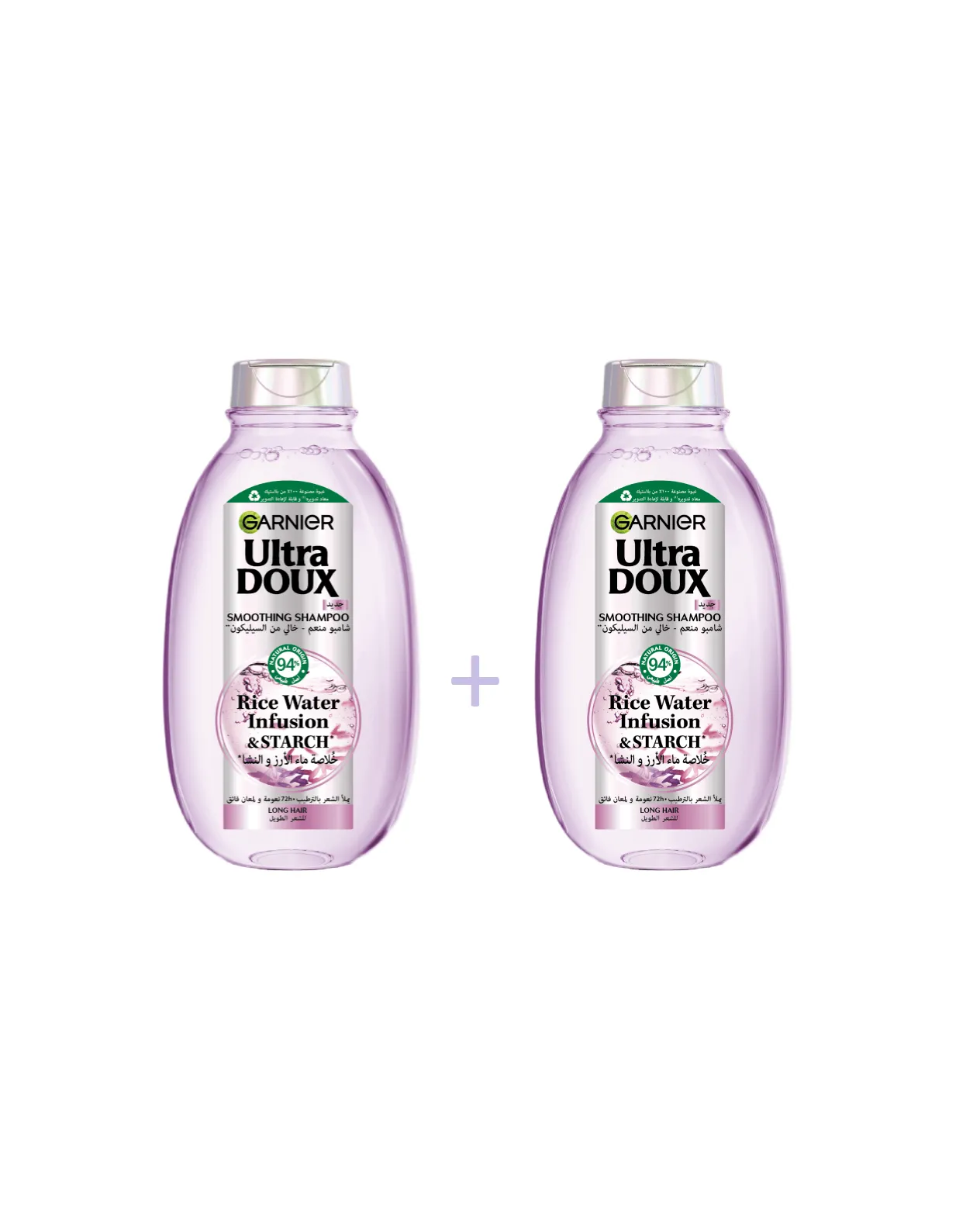 Garnier شامبو منعم بماء الأرز والنشا Ultra Doux عبوة اقتصادية