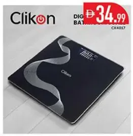 Clikon ميزان للحمام ديجيتال من أيكون