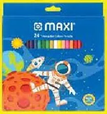 Maxi أقلام رصاص ملونة مثلثة 24 لون