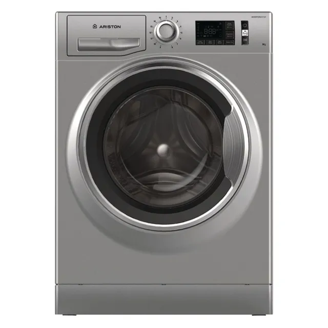 Ariston Front Load Washing Machine 1400 RPM NLM11946SCAGCC Silver Color