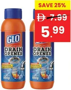 Glo Crystal Drainage Opener