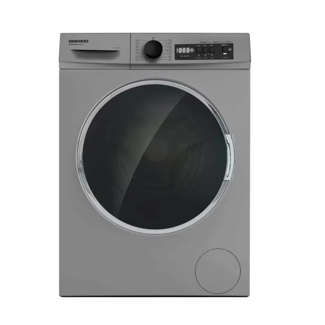 Daewoo Washer Front Load Washer with BLDC Inverter Motor, Anti, allergy, 1400 RPM, Silver, DWD,9S1413IT, 1 Year Warranty, Made In Turkey