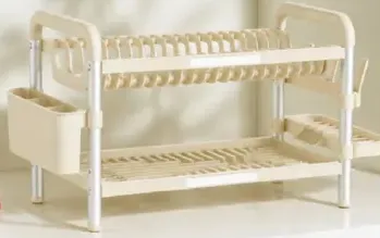 Delcasa Two Layer Aluminum Dish Rack asstd.