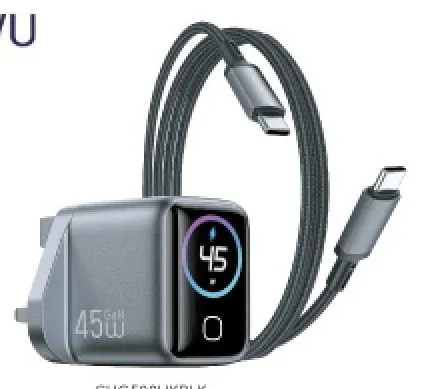 WiWU شاحن Voyager GaN كومبو 45W Pd/Qc Chg500Ukblk