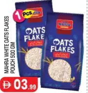Mahra White Oats Flakes Pouch