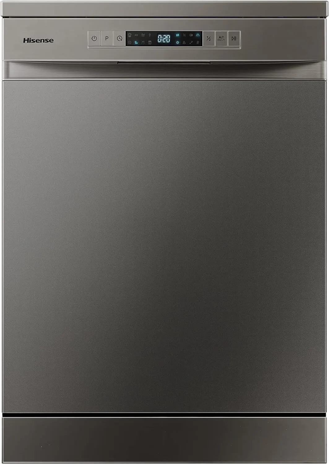 Hisense 15 Place Settings Dishwasher Free Standing With 6 Programs Grey HS 623E