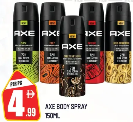 Axe body spray