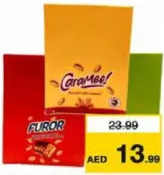Carameo/Furor/Lunar ألواح شوكولاته بالحليب