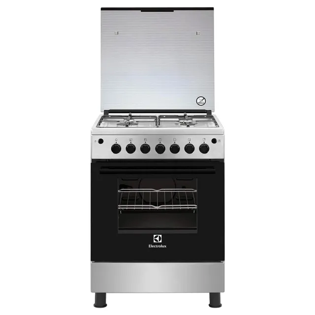Electrolux 60cm Gas Cooker EKG611A1OX, Stainless Steel, 4 Burners