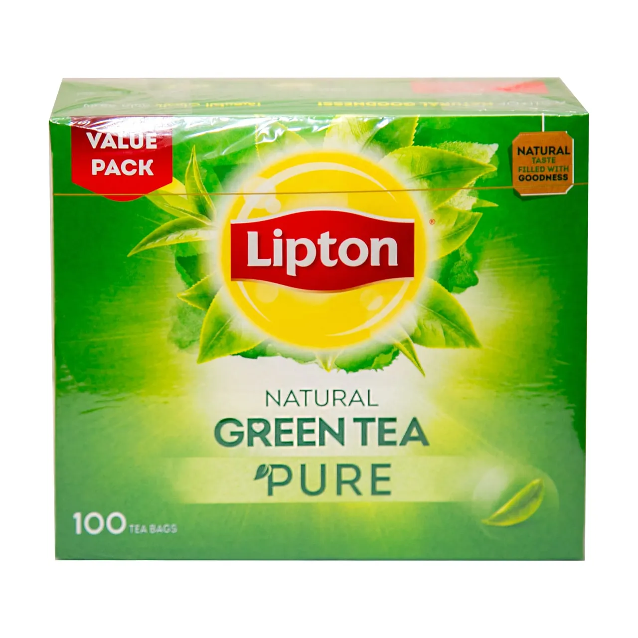 Lipton شاي أخضر نقي 100 كيس شاي
